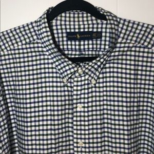 Ralph Lauren green gingham shirt big and tall